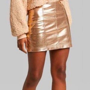 Wild Fable Metallic Gold Skirt Size 10 EUC
